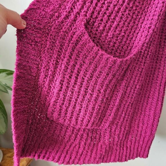 EUC AMERICAN EAGLE OUTFITTERS MAGENTA LONG OPEN CARDIGAN SIZE M - Picture 11 of 14